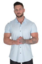 Load image into Gallery viewer, YoungLA Athletic Fit Dress Shirt Button Down Short Sleeve 418