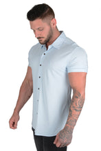 Load image into Gallery viewer, YoungLA Athletic Fit Dress Shirt Button Down Short Sleeve 418