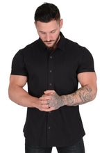 Load image into Gallery viewer, YoungLA Athletic Fit Dress Shirt Button Down Short Sleeve 418