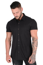 Load image into Gallery viewer, YoungLA Athletic Fit Dress Shirt Button Down Short Sleeve 418