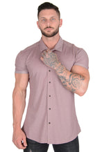 Load image into Gallery viewer, YoungLA Athletic Fit Dress Shirt Button Down Short Sleeve 418