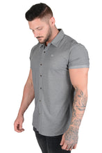 Load image into Gallery viewer, YoungLA Athletic Fit Dress Shirt Button Down Short Sleeve 418