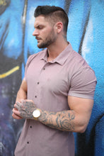 Load image into Gallery viewer, YoungLA Athletic Fit Dress Shirt Button Down Short Sleeve 418