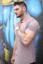 Load image into Gallery viewer, YoungLA Athletic Fit Dress Shirt Button Down Short Sleeve 418