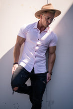 Load image into Gallery viewer, YoungLA Athletic Fit Dress Shirt Button Down Short Sleeve 418