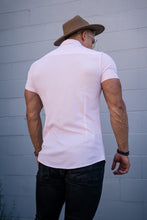 Load image into Gallery viewer, YoungLA Athletic Fit Dress Shirt Button Down Short Sleeve 418