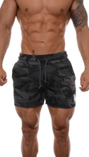 Load image into Gallery viewer, gym shorts navy cotton
