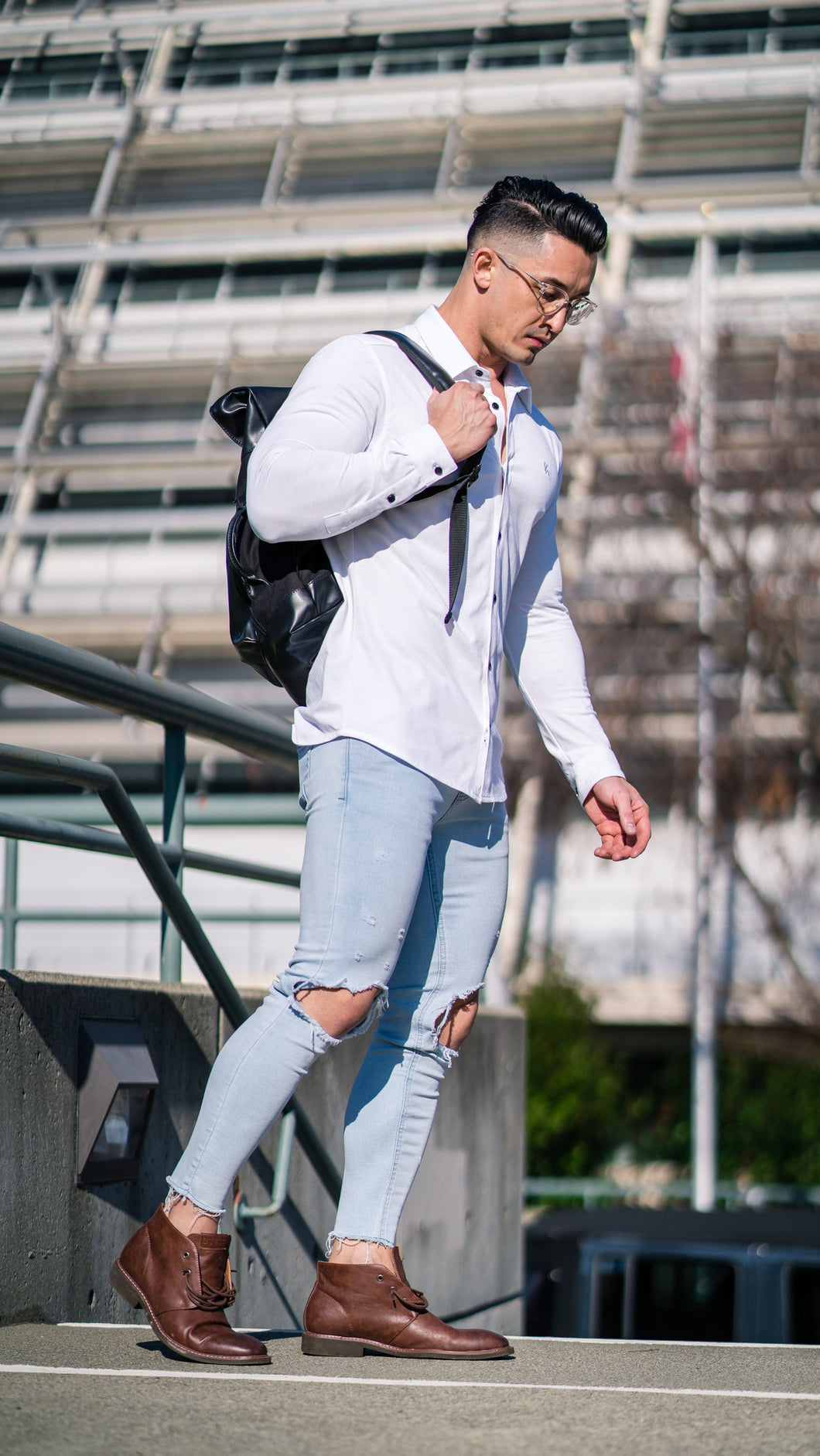 YoungLA Athletic Fit Dress Shirt Button Down 415